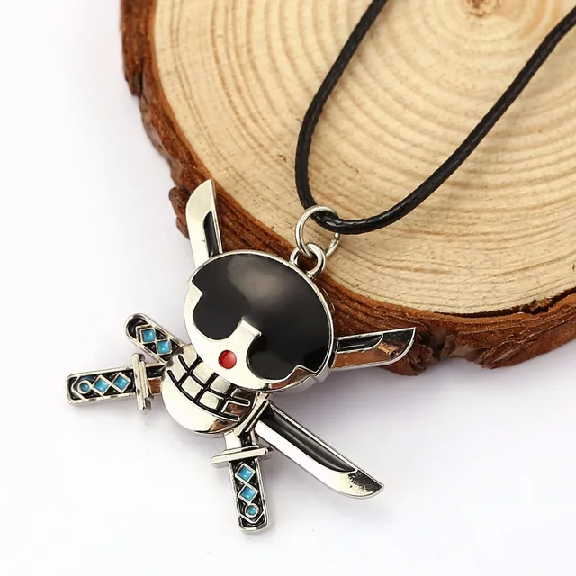 One Piece Luffy Skull Pendant Necklace