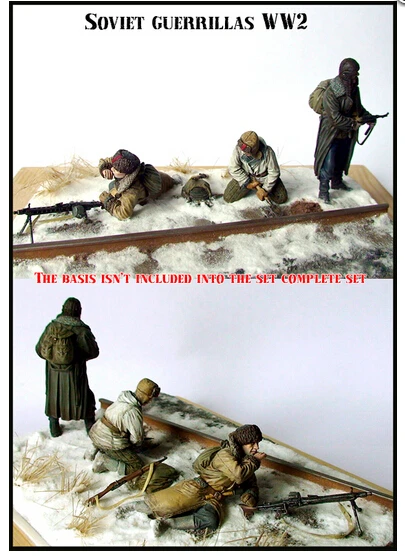 Resin Kits 1 35 WW II The Soviet Red Army Guerrillas Free Shipping
