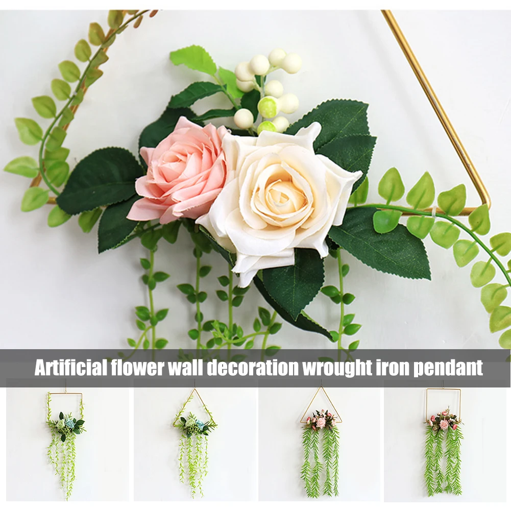 

Wall Hanging Nordic Style Wall Plug Handmade Artificial Flower Party Decoration Wedding Flower Decoration Wrought DAG-