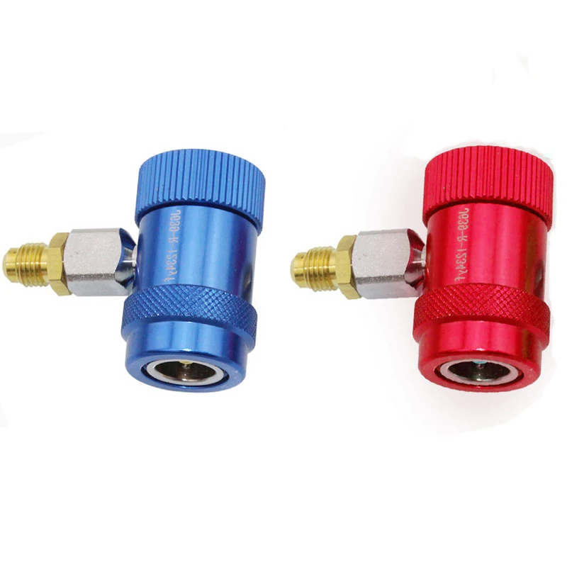 Car Air Conditioning System 1 Piece/Pair Red/Blue R1234yf High/Low Side