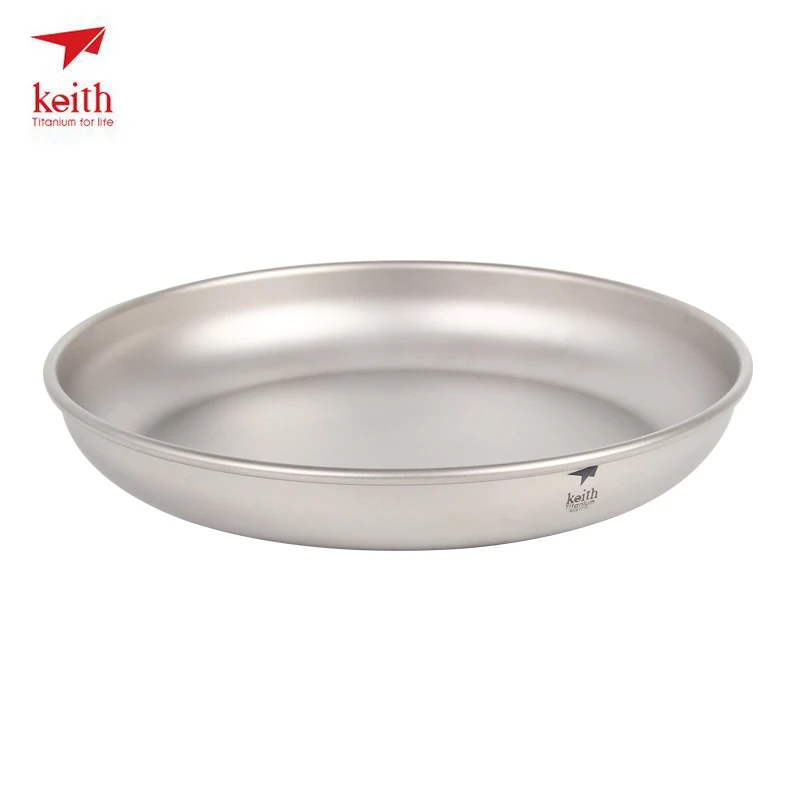 Keith titanio placa de titanio platos 150 ml-450 mL platillo al aire libre vajilla Camping placas cubiertos 30g-70g Ti5362/Ti5368