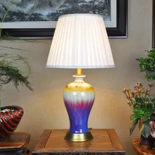 Книги по искусству китайский фарфор керамический светильник Настольный спальня гостиная Свадебные настольная лампа Цзиндэчжэнь hotel настольные лампы