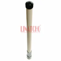 הלהקה כפול אנטנה צבע לבן פיברגלס הלהקה NL 350 144 430MHz כפול קצר מחבר PL259 אנטנה רדיו לרכב דקורטיבי (5)