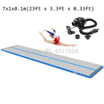 

Free Shipping Inflatable Gymnastics Tumbling Mat 23ft x 3.3ft 4 inches Thickness Air Floor Training Mats for Gymnastic