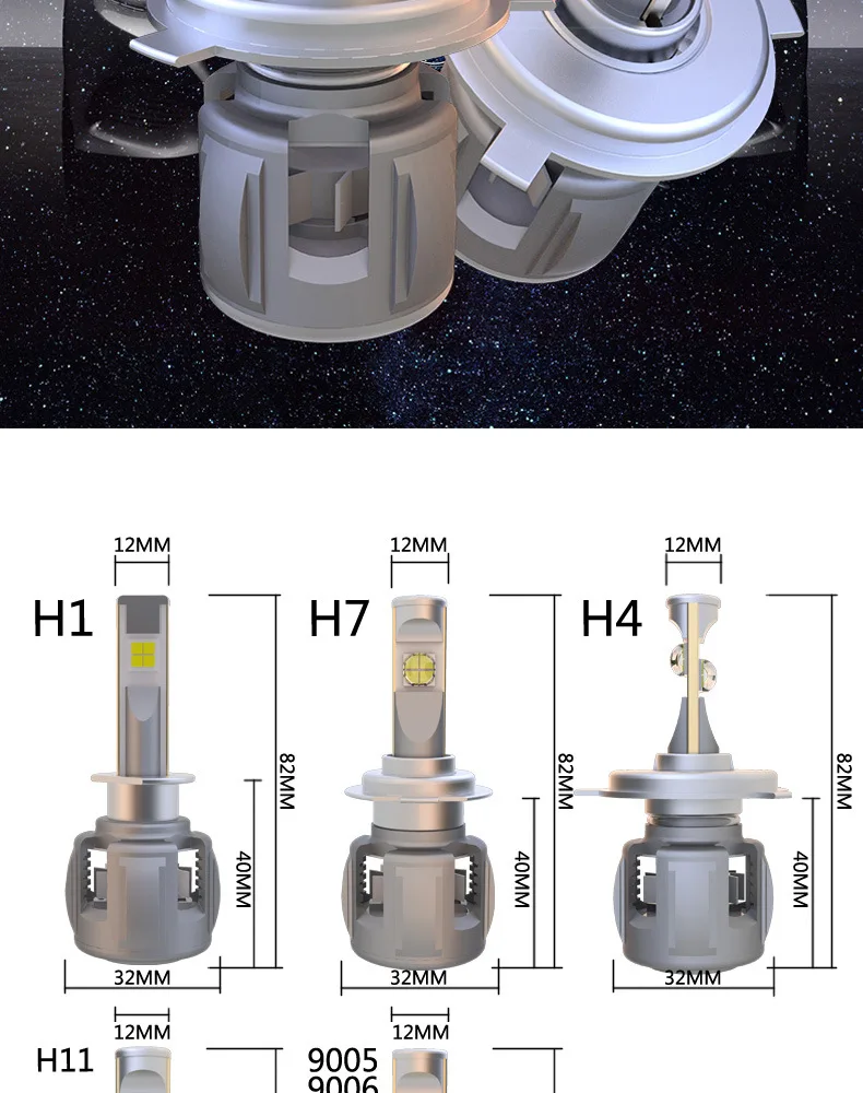 2 шт./лот X70 H4 H7 автомобильная светодиодная лампа для фары H11 9005 9006 HB4 H8 D1S D2S H1 D4S обновления объектив 6000K 15600LM и противотуманных фар с возможностью креативного светильник