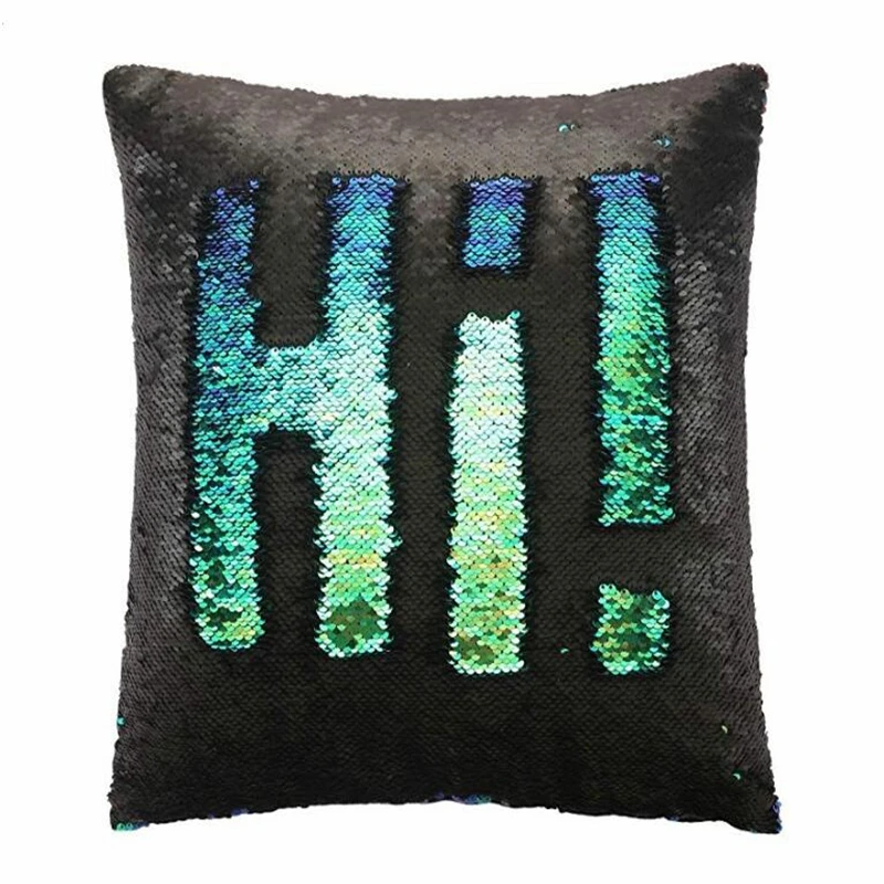 

16'x16' Mermaid pillow Case double-sided sequin pillow case sublimation magic Cushion Case Pillow Cover Fashion Party marry Case