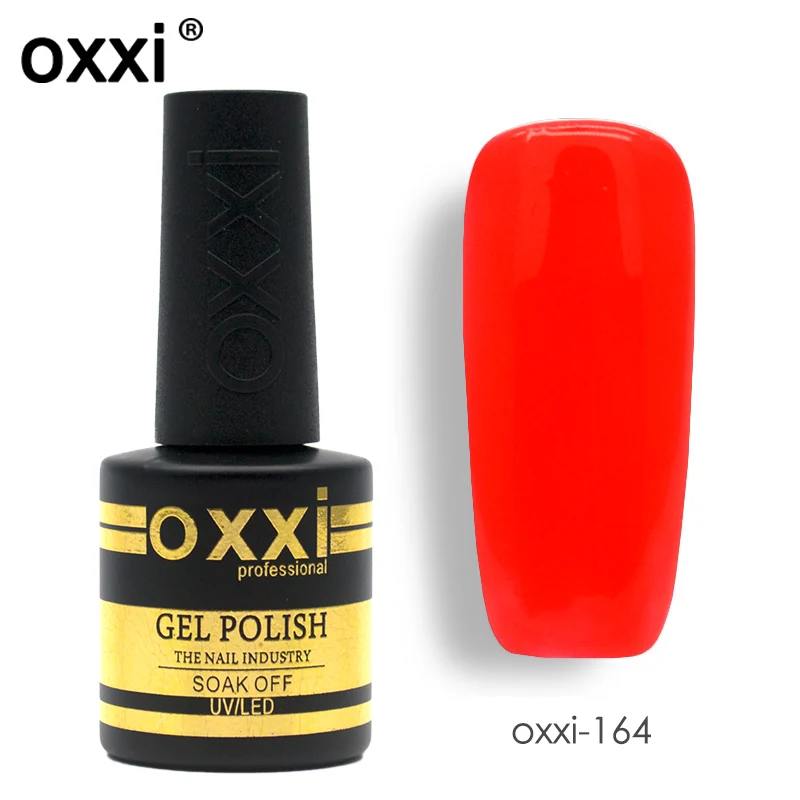 Oxxi яркий Гель-лак 8 мл Led УФ-гель для ногтей Полупостоянный Гибридный маникюрный лак для ногтей резиновое Базовое покрытие для ногтей - Цвет: 8ml-164