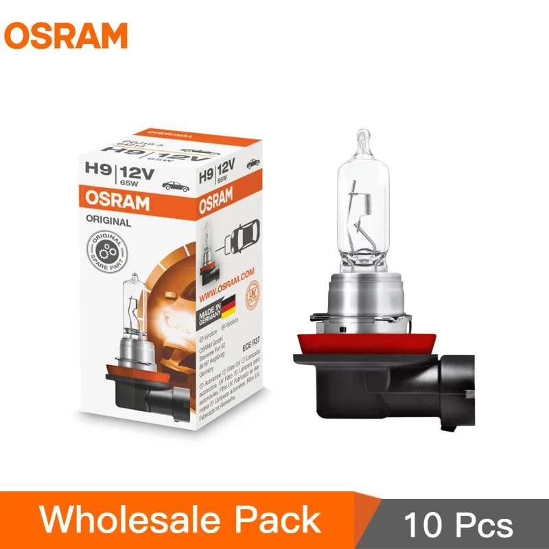 10 шт. OSRAM H9 12 в 65 Вт PGJ19 5 3200K 64213 оригинальная линейная лампа стандартная головная