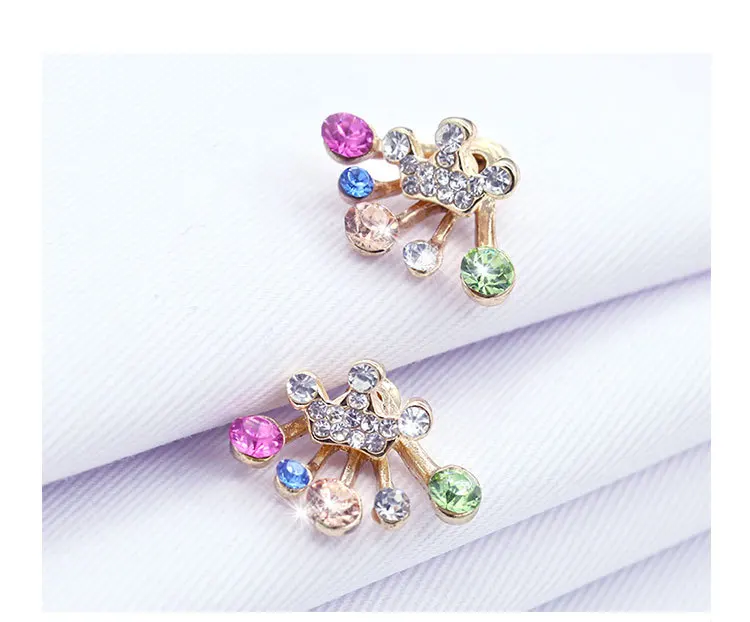 Женские серьги гвоздики с кристаллами 3 вида|fashion stud earrings|stud earringsearrings women |