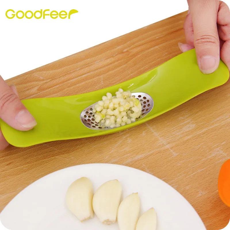 Goodfeer Stainless Steel Garlic Press Ginger Grinding Grater Garlic