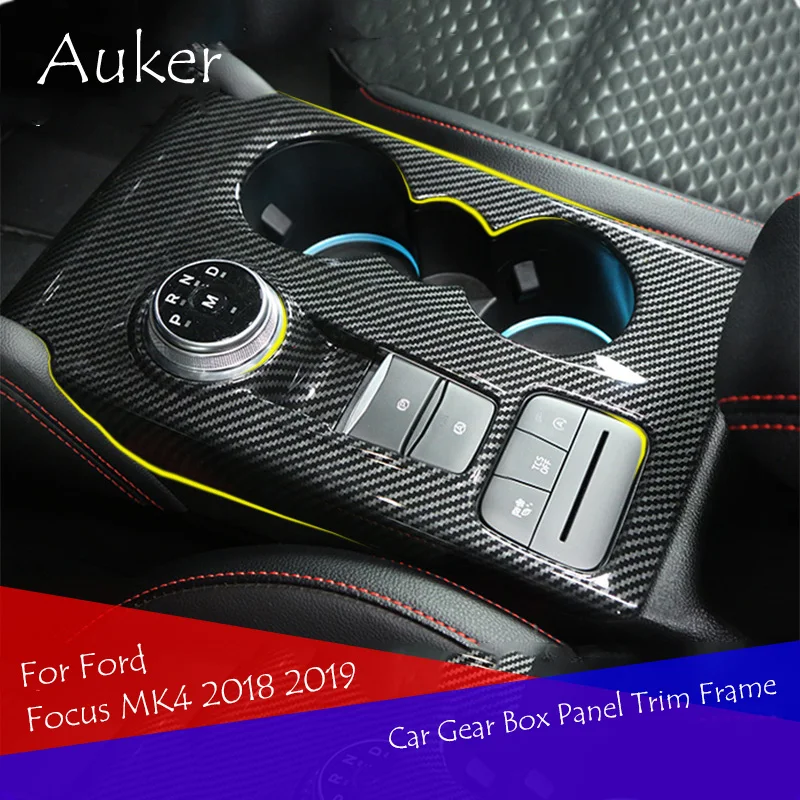 

Car Gear Box Panel Trim Frame Cover Sticker Strips Garnish Decoration Car Styling For Ford Focus Focus4 MK4 2018 2019