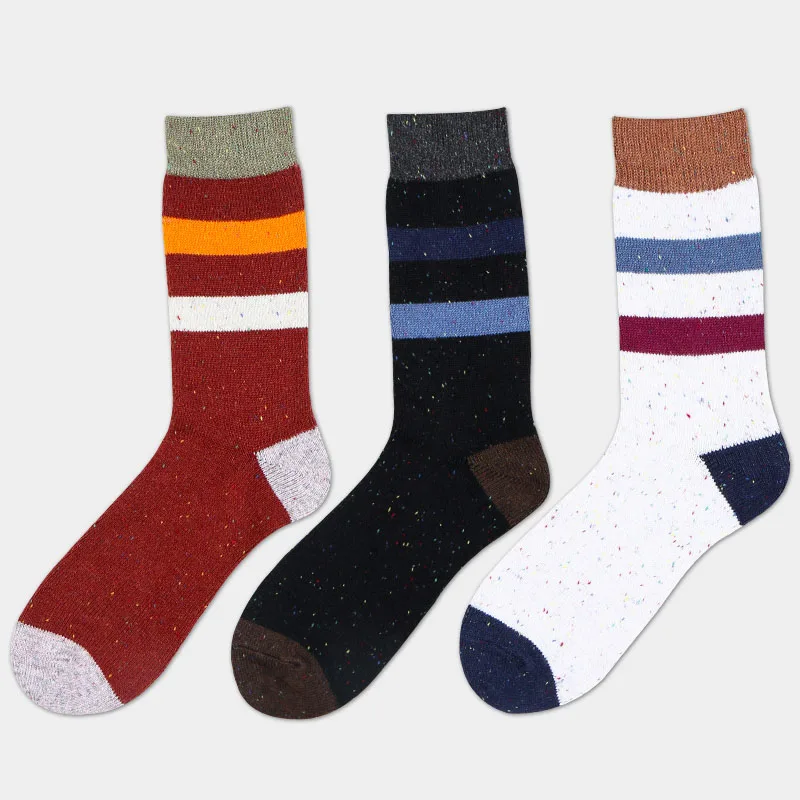 Mantieqingway National Striped Mens Business Socks Brand High Quality