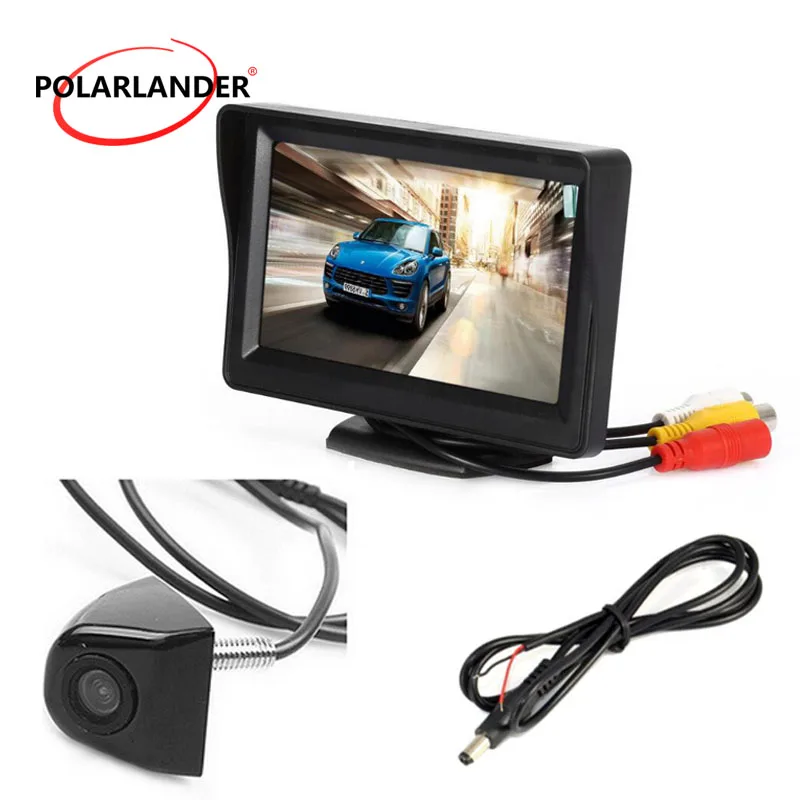 

Rearview Camera Auto Parking System Waterproof 4.3" TFT Car Parking Monitor display HD Night Vision Mirror Monitor