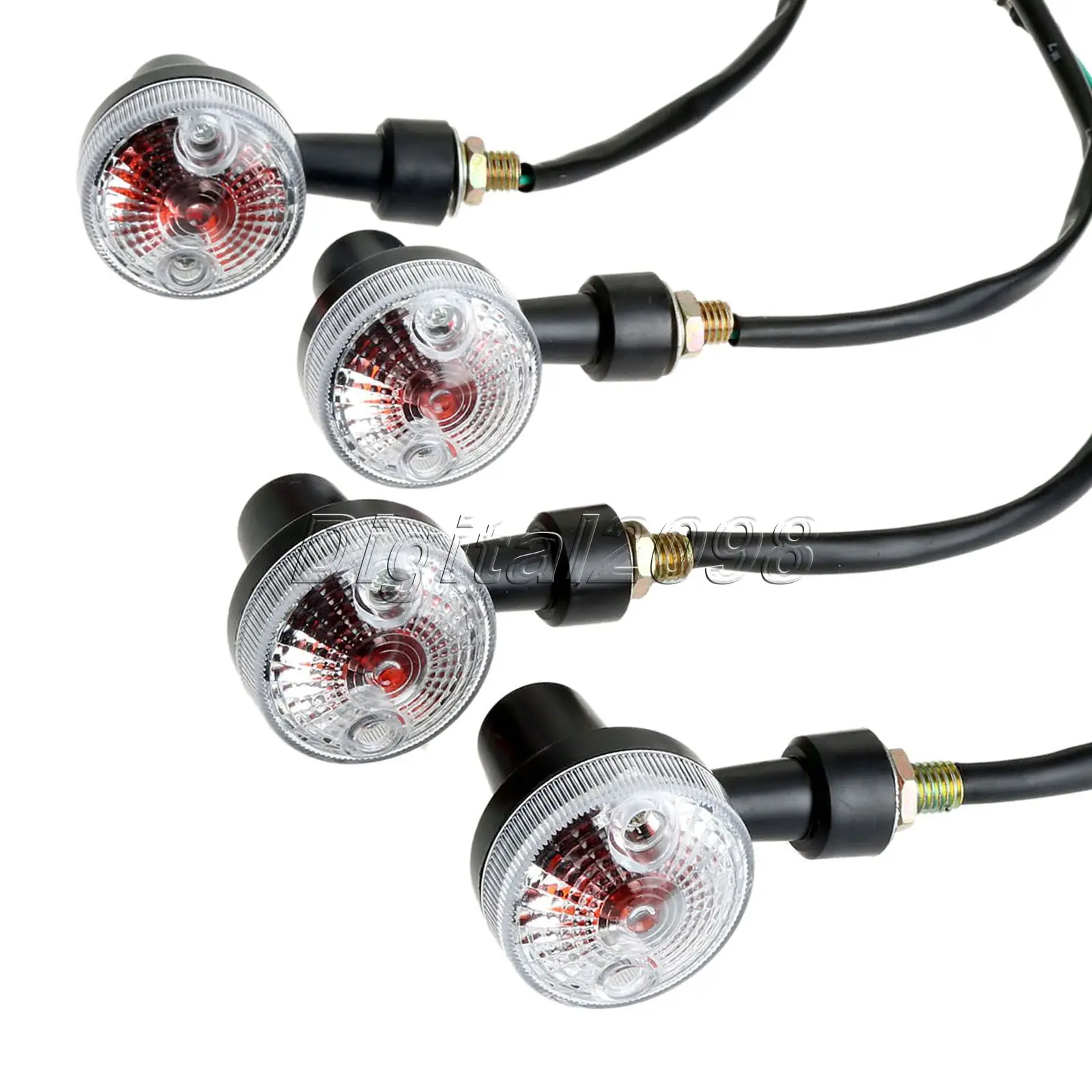 Yetaha 4x Motorbike Motorcycle Turn Signals Lights Front Back