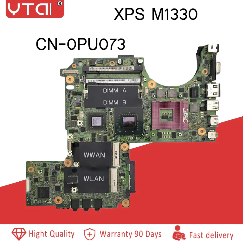 

M1330 Motherboard CN-0PU073 FOR Dell XPS M1330 Laptop Motherboard PU073 DDR2 ALL FUNCTIONS TESTED