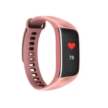 Фитнес трекер HR трекер часы с монитор сердечного ритма, Водонепроницаемый умный браслет с счетчик шагов, счетчик калорий, шагомер