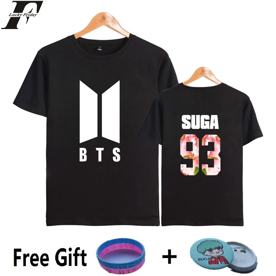 Luckyfridayf БЦ футболка Для мужчин Популярные Bangtan хип-хоп Вентиляторы женщин