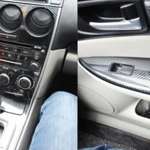 ZWET автомобиль для mazda 6 углеродное волокно специальная наклейка s для Mazda 6 Цвет черный/углеродное волокно наклейка для Mazda 6 2003~ 2005