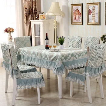 

High quality European style tablecloth Chair cover Round\square Table set cushion backrest Hotel banquet wedding fabric decor