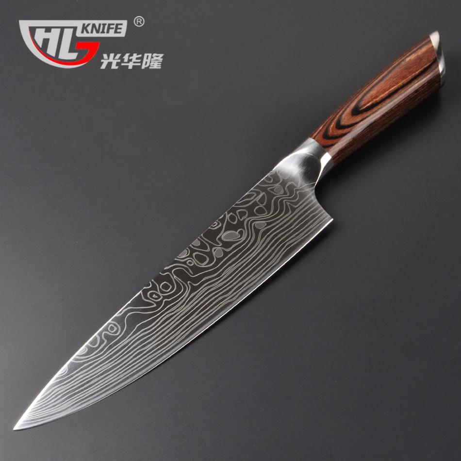 8Inch Knives for kitchen of German 1.4116 steel chef knife Japanese