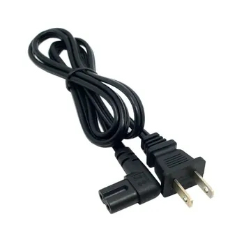 

10pcs/lot Cablecc 1M USA 2pin Male to 90 Degree Right Angled IEC 320 C7 Power Supply Cord Cable