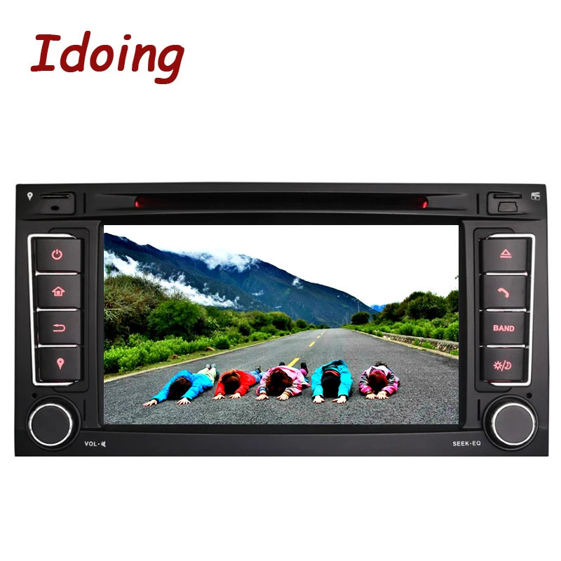 Discount Idoing 2Din Android7.1 For VW/Volkswagen Touareg Multimedia Video Player Steering Wheel GPS Navigation Radio Touch Screen 1080P 3