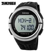SKMEI Pedometer 3D Heart Rate Monitor Counter Calories Watch Men Women Sports Watches Sphygmograph Pulsometer Pulse Wave Watch