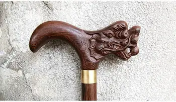 

mahogany cane Walker rosewood crutches leading elderly cane Walker old wood carved stick TZ vegetarian chicken wings