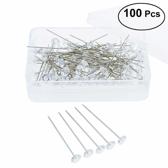 

100pcs Corsages Pins Wedding Bouquet Pins Crystal Floral Pins sewing pins accessory