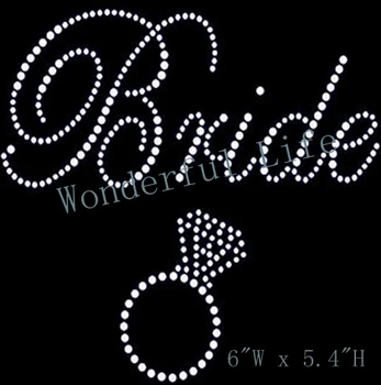 

New product free shipping white crystal Bride Rhinestone Iron On Transfer Wedding Dress Rhinestone Appliques
