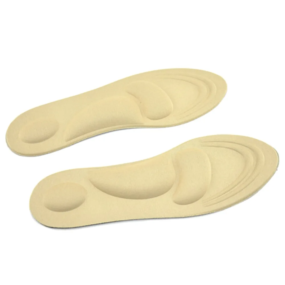 1 пара 24,5 см дышащие здоровья 3D поддержка свода стопы ортопедическая стельки массаж ног высокие каблуки губка мягкие стельки для обуви для