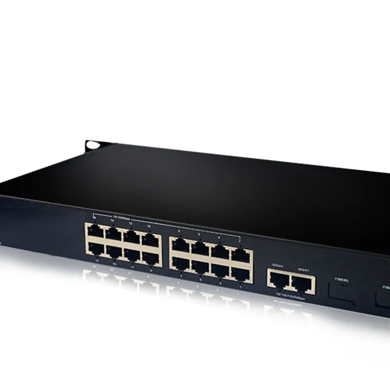 

High quality 16 Ports 10/100M and 2-100/1000M uplink IEEE802.3af PoE Switch For CCTV Network POE IP Cameras NVR wireless AP