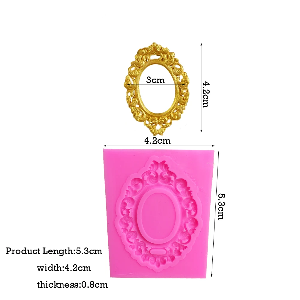 Кружева шаблон Рамка для картин силиконовая форма помадка форма для украшения торта инструменты зеркальная форма для шоколадной мастики T1072