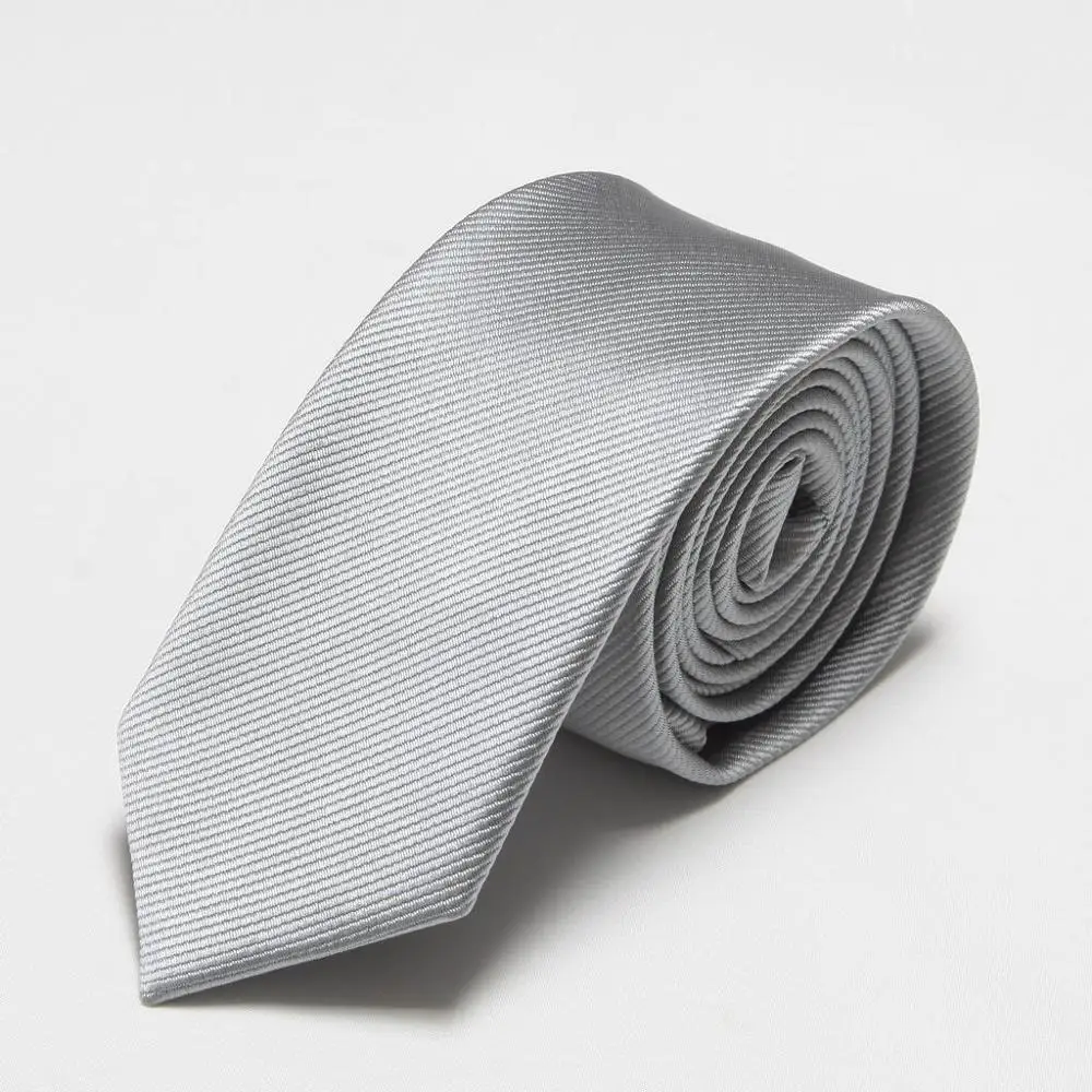 Мужские галстуки, новинка, мужские галстуки на шею, тонкие, бирюзовые, голубые галстуки, галстук, модный, ascot, сплошной цвет, для свадьбы, бизнеса - Цвет: Серый
