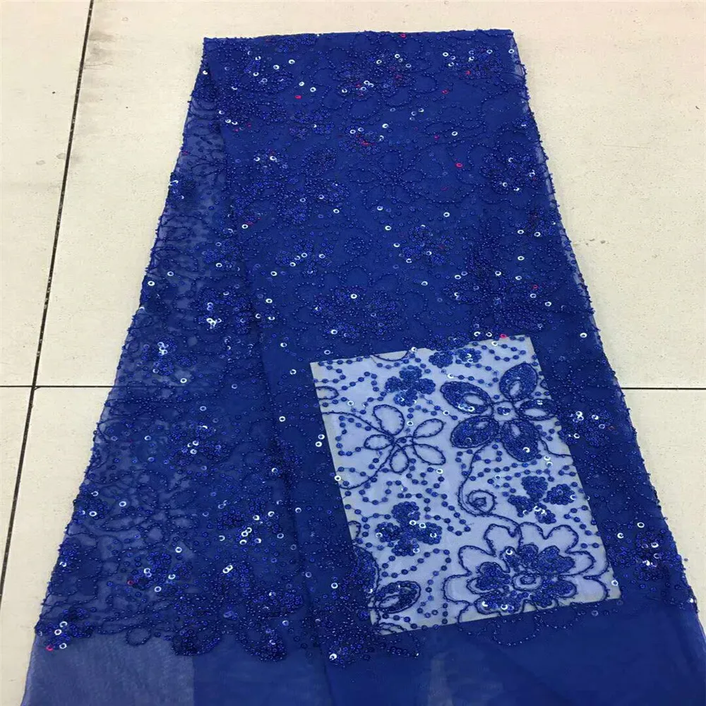 

Nigerian lace fabric 2018 high quality lace pink French Stones Net Lace Fabric HJ464-2