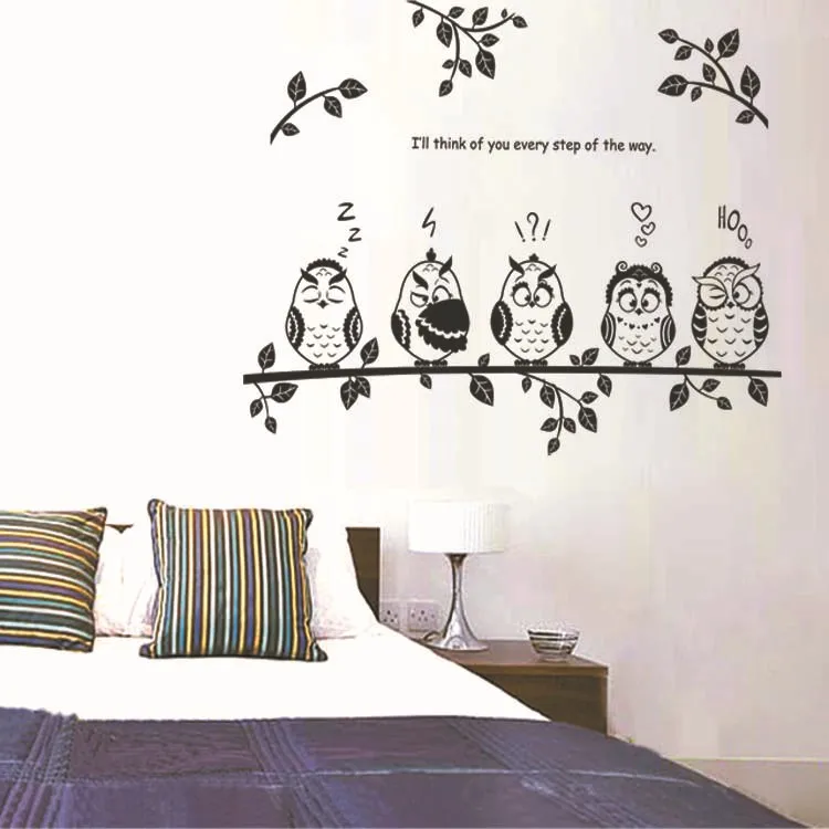 wholesale children tenant hall bed decorated a wall stickers JM8353 owl