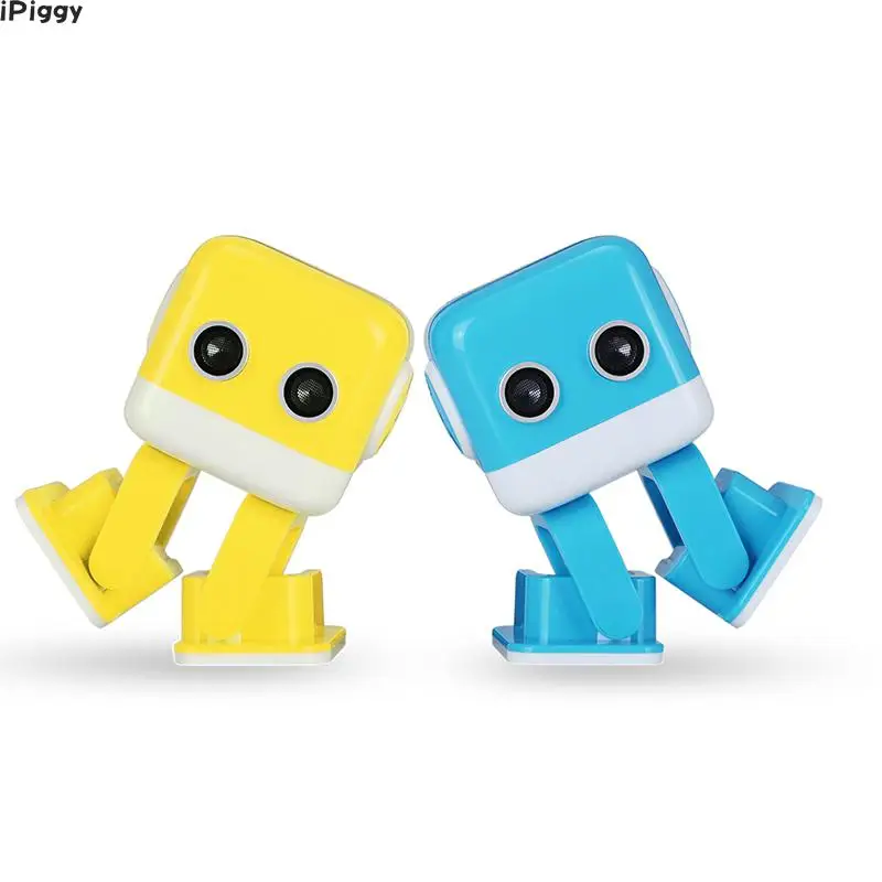 IPiggy Горячая желтый синий WLtoys Cubee F9 интеллектуальное Программирование приложение управление пульт дистанционного управления RC Танцующий Робот детские игрушки подарок