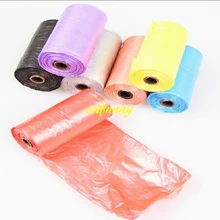 500 компл./лот = 7500 шт Быстрая 15 шт./компл. Pur цветные мешки для уборки за домашними животными собачка кошка отходы забрать чистый мешок открытый размер 30x22 см