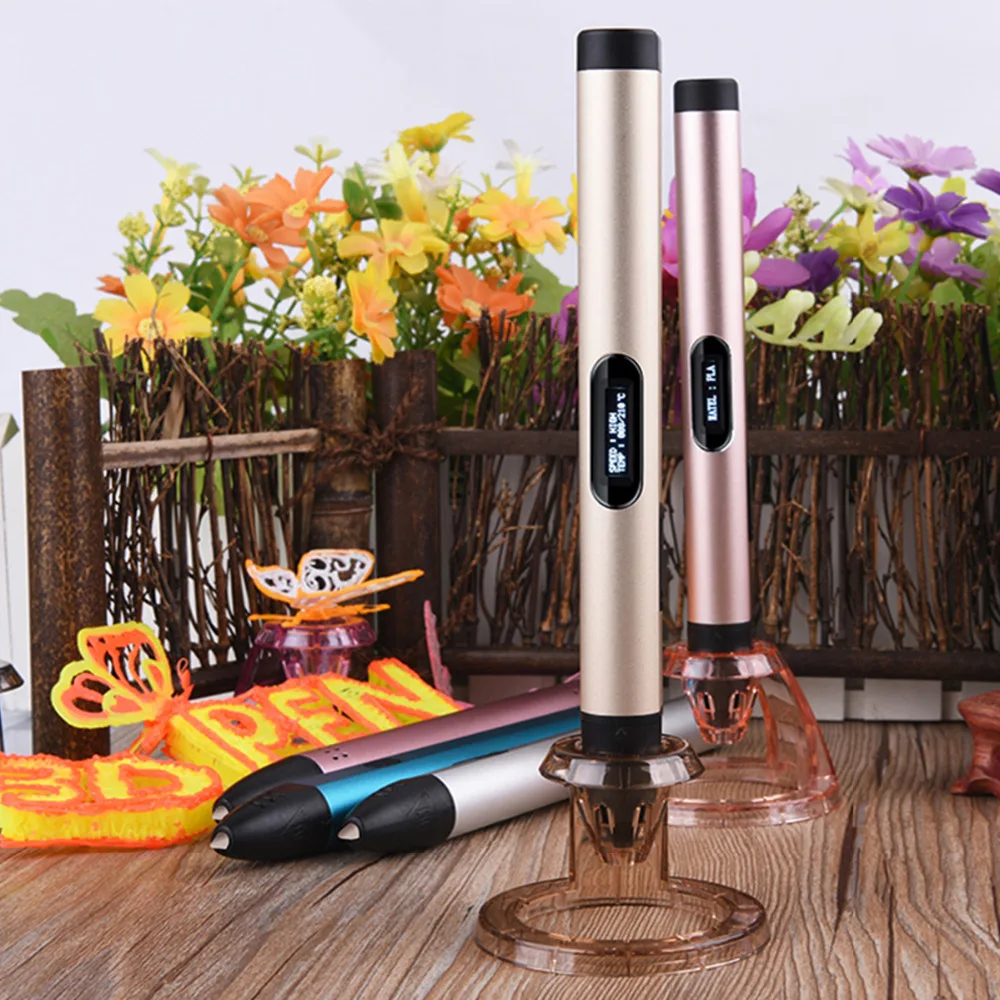 

X4 3D Printing Drawing Pen Adjustable Speed/Tempreture Modeling Support PLA/ABS Filament Four Colors