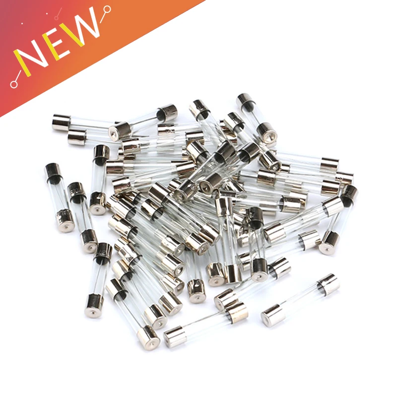 100pcs Fast-blow Glass Fuses Assorted Kit 5*20mm 250V 0.5A 1A 2A 3A 4A 5A 6A 7A 8A 10A 15A AMP Tube | Обустройство дома