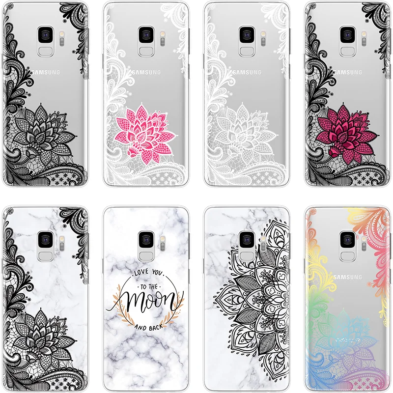 

Marble Mandala Soft Cover For TPU Samsung Galaxy A50 A7 2018 A20e A5 2017 A10 A30 A6 A6s A8s Plus A9 2016 A8 Star Note 8 9 Case