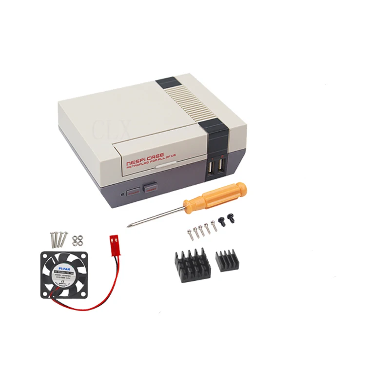 Чехол NES NESPI Retroflag с охлаждающим вентилятором для Raspberry Pi 3 / 2 B +|Аксессуары