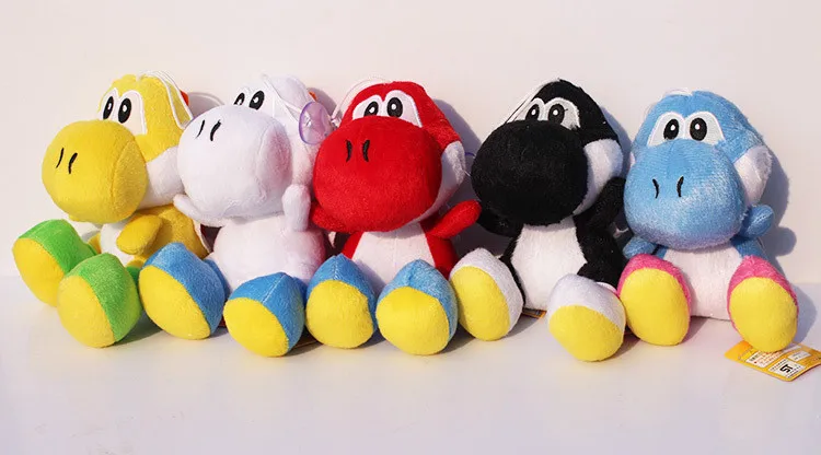 17 см 9 цветов Peluche Mario Sit Yoshi плюшевые мягкие куклы дети игрушки