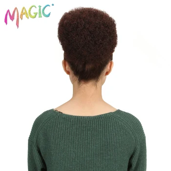 

MAGIC Hair Synthetic Puff Afro Short Kinky Curly Ponytail Chignon Hair Extensions Afro Bun Drawstring Ponytail Hairpiece