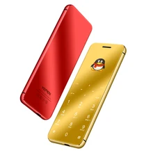 Ультратонкие металлический корпус YEPEN N2 Роскошный мини карты телефон 1,6" мобильных телефонов Bluetooth с бесплатным случае двойное зеркало сенсорной клавиатурой