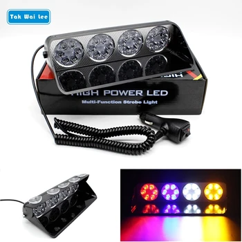 

Tak Wai Lee 1Pcs 16/24 LED Multi-FunctionStrobe Warning Light In Car Styling 7 Modes Flash Fireman Police Beacon Emergency Lamp