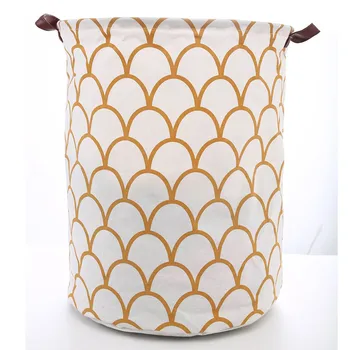 

Cotton Linen Waterproof PE Coating Storage Basket Sundries Storage Box Cesta De Ropa Sucia Infantil Laudry Basket Dropshipping