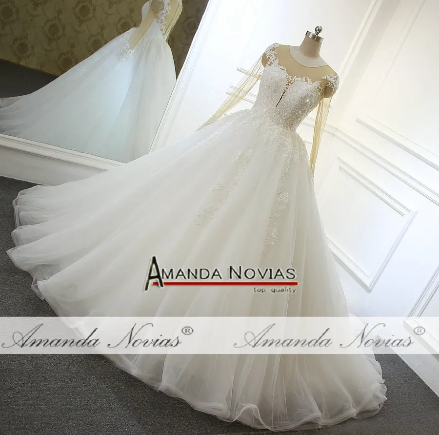 Robe de mariee свадебное платье реальные фотографии свадебное платье с красивой спинкой robe de soiree