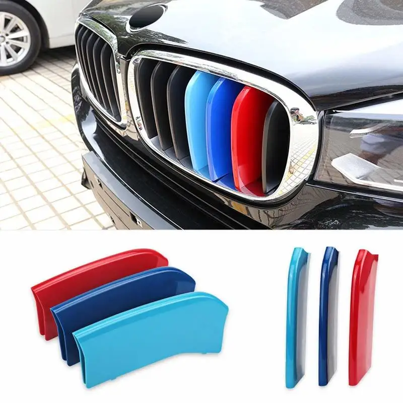 М-Цветной в полоску решетка вставные планки для BMW 2014 2015X5 2015X6 центр почек гриль |