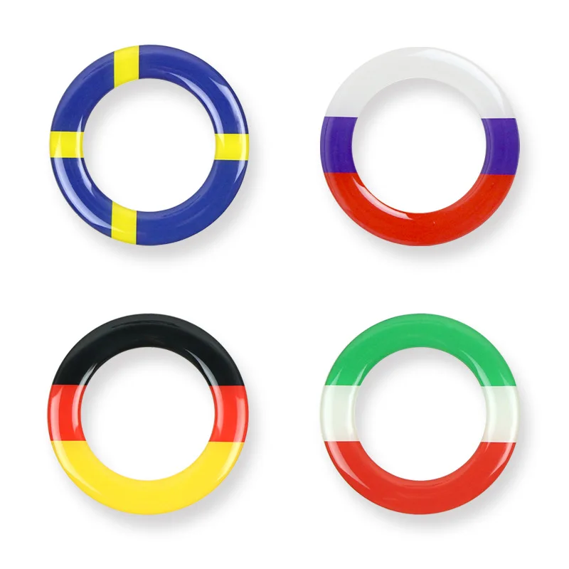 car styling rubber ring emblem fit for 2011-2016 VW Volkswagen golf 6 golf 7 POLO CC Tiguan PASSAT TOURAN Scirocco BEETLE